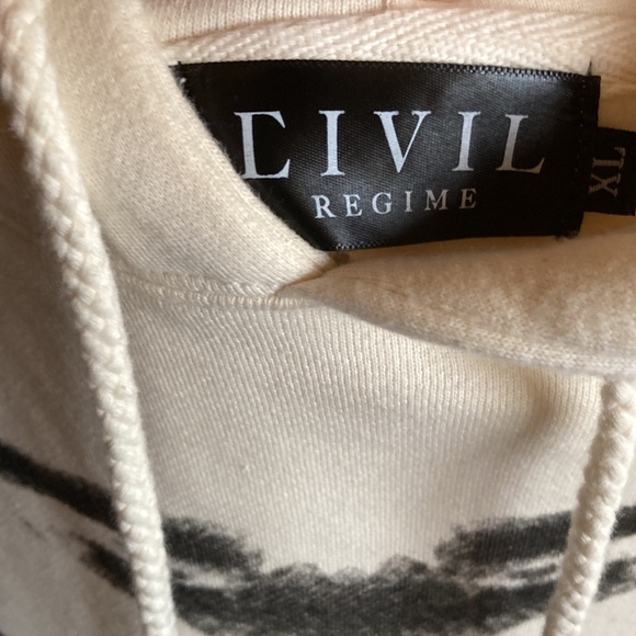 Civil Regime (S.I.N) Bones cream Hoodie - Picture 3 of 3
